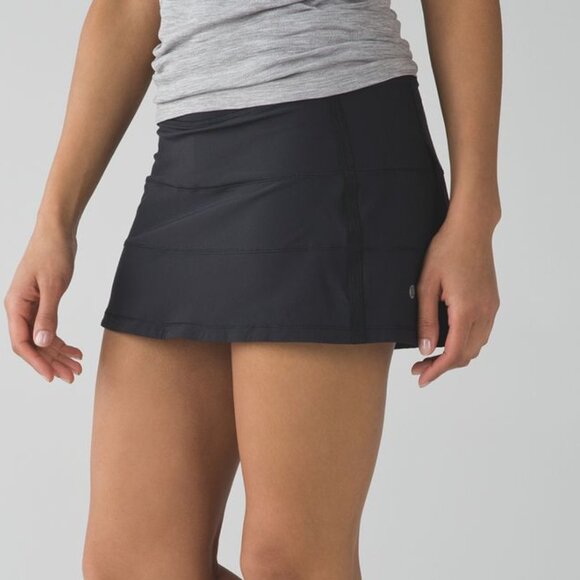 Lululemon Black Athletic Pace Rival Sport Skirt II Size 6 - Picture 2 of 16